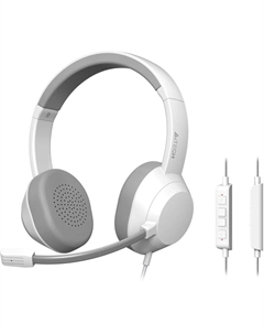 Проводная гарнитура Fstyler FH150U, USB, белый (FH150U ) A4tech