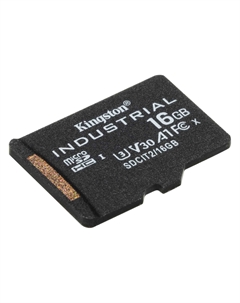 Карта памяти промышленная 16Gb microSDHC Industrial UHS-I U3 V30 A1 (SDCIT2/16GBSP) Kingston