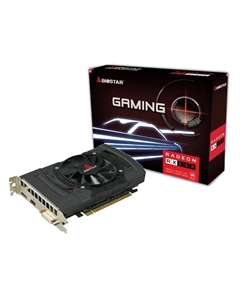 Видеокарта AMD Radeon RX 550, 4Gb GDDR5, 128 бит, PCI-E, DVI, HDMI, DP, Retail (VA5505RF41) Biostar