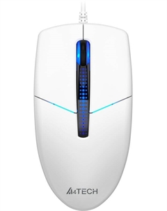 Мышь проводная N-530, 1200dpi, оптическая светодиодная, USB, белый (N-530 White) A4tech