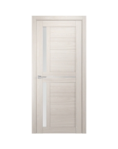 Дверь межкомнатная Квадро 11 600х2000 мм финишпленка ясень арктический со стеклом Sd