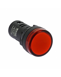 Лампа сигнальная PROxima AD16-22HS 24 В IP54 пластиковая красная (ledm-ad16-r-24) Ekf