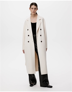 Пальто из шерсти с кашемиром молочного цвета 2mood