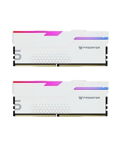 Модуль памяти Acer Predator Hermes, 64 ГБ DDR5 (2 x 32ГБ), 6400 МГц, BL.9BWWR.423, белый
