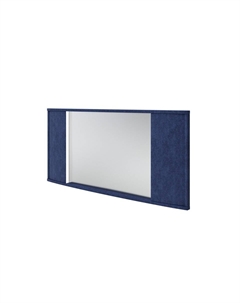 Зеркало настенное Vittoria с подсветкой (Ткань: Рогожка Levis 78 Джинс) 132x8 Орматек