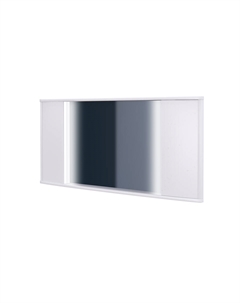 Зеркало настенное Vittoria с подсветкой (Экокожа Белый) 132x8 Орматек