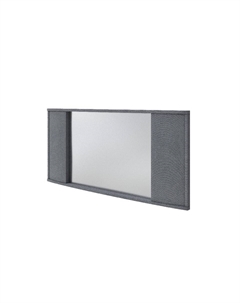 Зеркало настенное Vittoria (Ткань: Велюр Ultra Мокрый асфальт) 132x8 Орматек