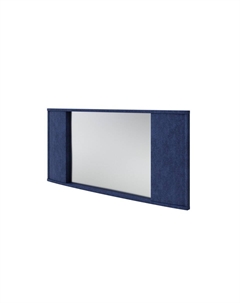 Зеркало настенное Vittoria (Ткань: Рогожка Levis 78 Джинс) 132x8 Орматек