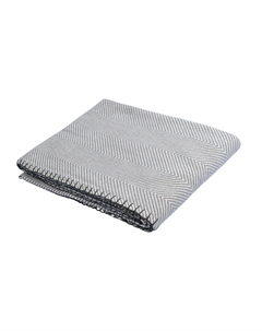 Плед Tkano из шерсти мериноса (Шерсть Серый) 130x180 Verda