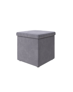 Пуфик Пуф OrmaSoft 2 одноместный (Ткань: Микровелюр Manhattan Стальной) 42x42 Орматек