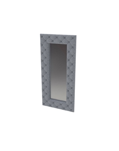 Зеркало Luxe (Ткань: Микрошенилл Rialto Серебро) 100x6 Verda