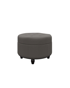 Пуфик Пуф Flavio big (Ткань: Велюр Forest 520 Темно-серый) 61x61 Орматек