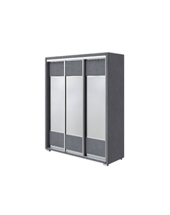 Шкаф Шкаф-купе 3х дв Orma Soft 2 (3 зеркала) (Ткань: Велюр Ultra Мокрый асфальт) 177x60 Орматек
