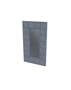 Зеркало Chocolate (Ткань: Микрошенилл Rialto Графит) 128x6 Verda