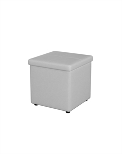 Пуфик Пуф OrmaSoft 2 одноместный (Экокожа Белый) 42x42 Орматек