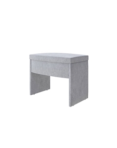Пуфик Пуф Vittoria (Ткань: Рогожка Levis 83 Светло-Серый) 57x39 Орматек