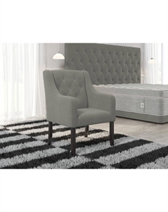 Кресло (Ткань: Флок Велсофт Серый) 61x70 Verda