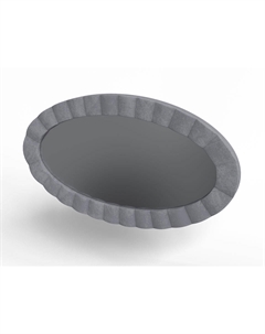 Зеркало настенное Classic (Ткань: Микровелюр Laska 06 Серый мох ()) 119x5 Verda