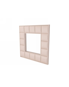 Зеркало Chocolate (Экокожа Валенсия Бежевый) 128x6 Verda