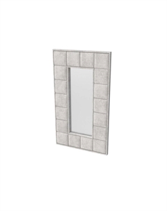 Зеркало Chocolate (Ткань: Флок Dania Тауп) 128x6 Verda