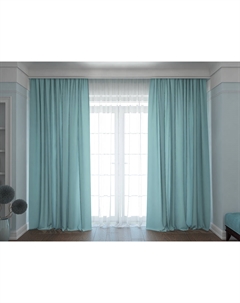 Комплект штор Madison (Полиэстер Бирюзовый) 300x270 Орматек