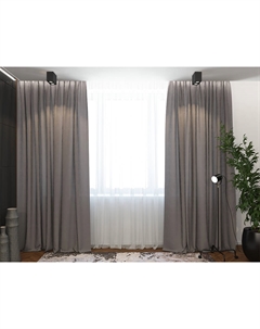 Комплект штор Madison (Полиэстер Графитовый) 300x270 Орматек