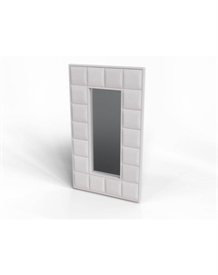 Зеркало Chocolate (Ткань: Микровелюр Laska 01 Белая смородина ()) 128x6 Verda