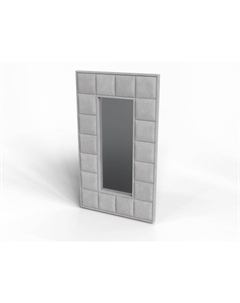 Зеркало Chocolate (Ткань: Микровелюр Laska 05 Утренний туман ()) 128x6 Verda