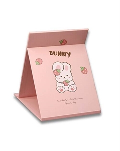 Зеркало настольное "Happy bunny" pink Ilikegift