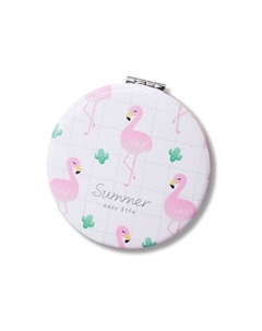 Зеркало складное "Flamingo summer three white" с увеличением Ilikegift