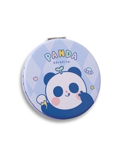 Зеркало складное "Panda paradise eat ice cream" с увеличением Ilikegift