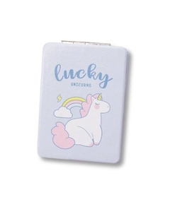 Зеркало складное "Unicorn lucky blue" с увеличением Ilikegift