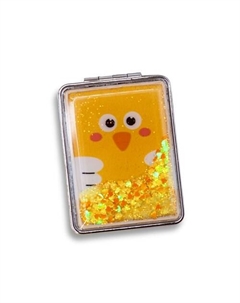 Зеркало складное "Animal owl yellow" с увеличением Ilikegift