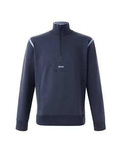 Хлопковый свитшот Boss green