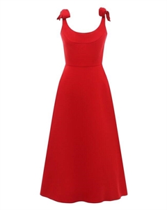 Платье из шерсти и шелка Valentino