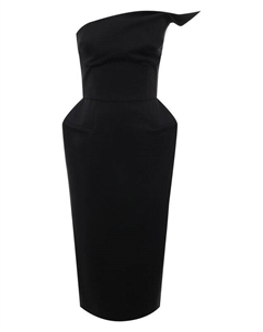 Платье из хлопка и кашемира Borne bourgeois