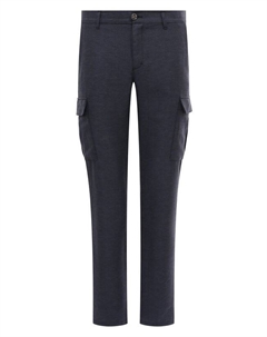 Льняные брюки-карго Zilli