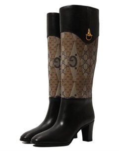 Кожаные сапоги Blondie Gucci