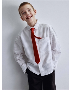 Рубашка оверсайз в полоску для мальчиков Sela