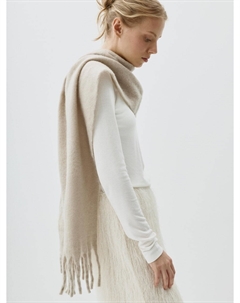 Объемный шарф с содержанием шерсти Sela