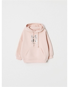 Худи оверсайз с принтом для девочек Sela