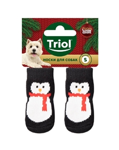 Носки для собак New Year Пингвин, размер S Триол