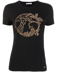 Versace collection футболка с декором medusa 46 черный Versace collection