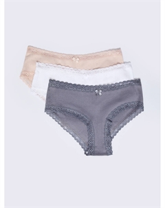 Набор трусов с кружевом (3 шт. в комплекте) Zolla