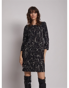 Принтованное платье прямого силуэта Zolla