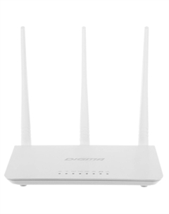 Роутер беспроводной Digma DWR-N302 N300 10/100BASE-TX белый (упак.:1шт)