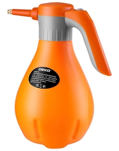 Опрыскиватель садовый аккумуляторный DKSP16, 3 л, оранжевый Деко