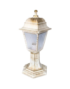 Светильник уличный наземный Oскар E27 1х60Вт белый бронза Camelion