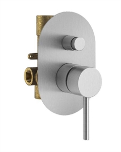 Встраиваемый смеситель для душа IXO KIT1001CS хром брашированный Plumberia selection