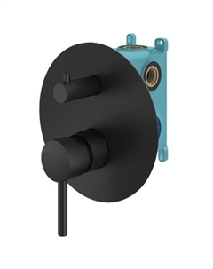 Встраиваемый смеситель для душа IXO KIT1901NO черный матовый Plumberia selection